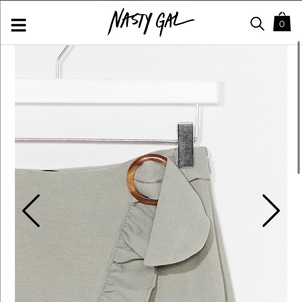 NEW Mint Mini Skirt Tortoise Belt